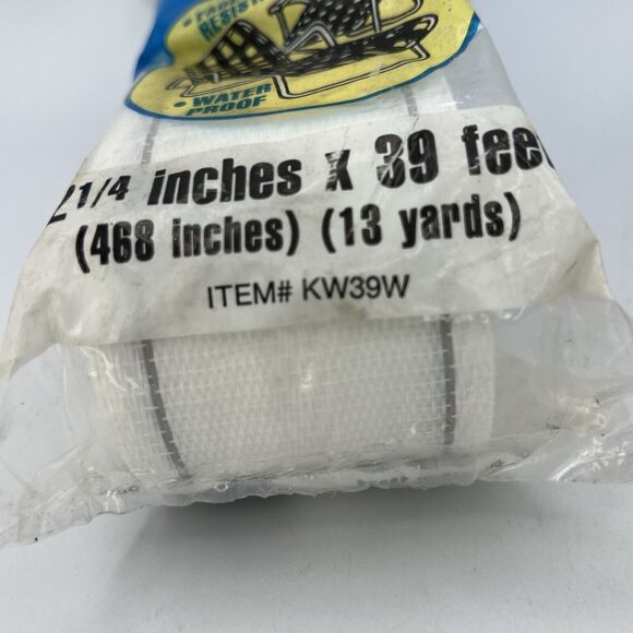 NEW Oceanside Vintage Aluminum Lawn Chair Re-Web Kit White Grey 39' One Chair - Picture 3 of 5